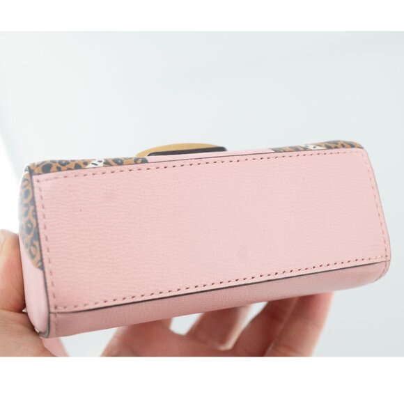 Kate Spade Katy Lucy Leopard Micro Crossbody Pink Leather Purse Limited Edition - Picture 6 of 14